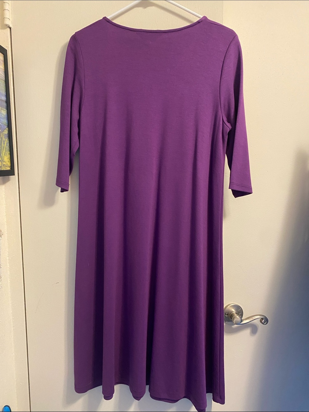 Northern Reflections Purple Scoop-Neck Midi Dress NWT M - Picture 5 of 13